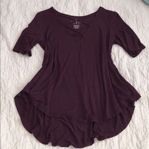 Burgundy American Eagle soft and sexy top